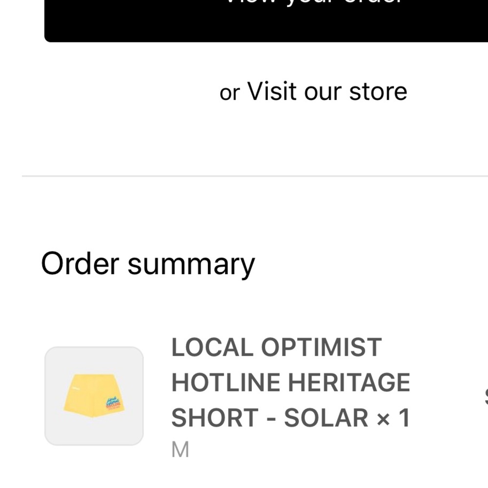 Madhappy Yellow Shorts - Picture 2 of 3